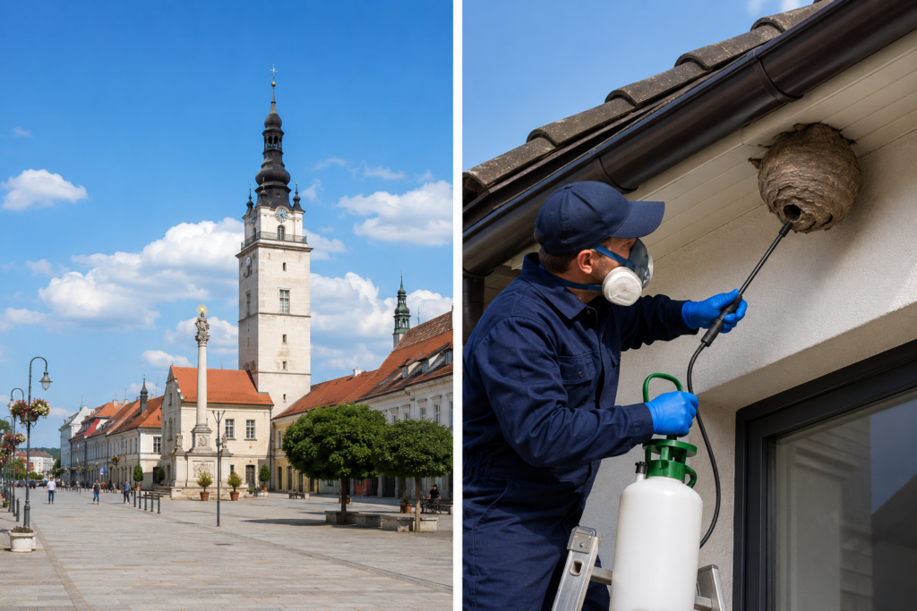 Likvidácia ôs a sršňov - Nitra. Odstránenie osieho hniezda - Nonstop 24/7 - DDD365